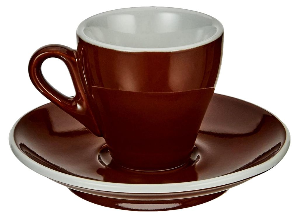 Cilio Espressotasse MILANO marone, 2 Stück (1er Pack)