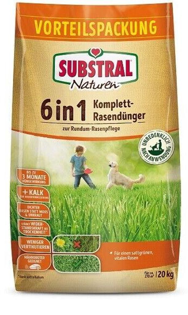 Naturen 6w1 kompletny nawóz do trawników 20 kg Zdjęcie produktu 