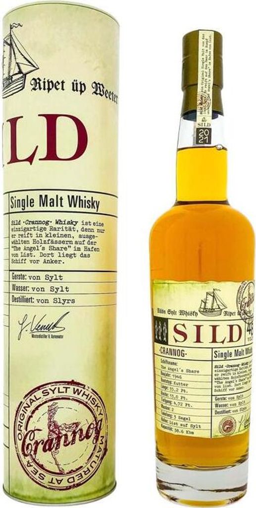 Sild Crannog Single Malt + Box 700ml 48% Vol. Produktbild 