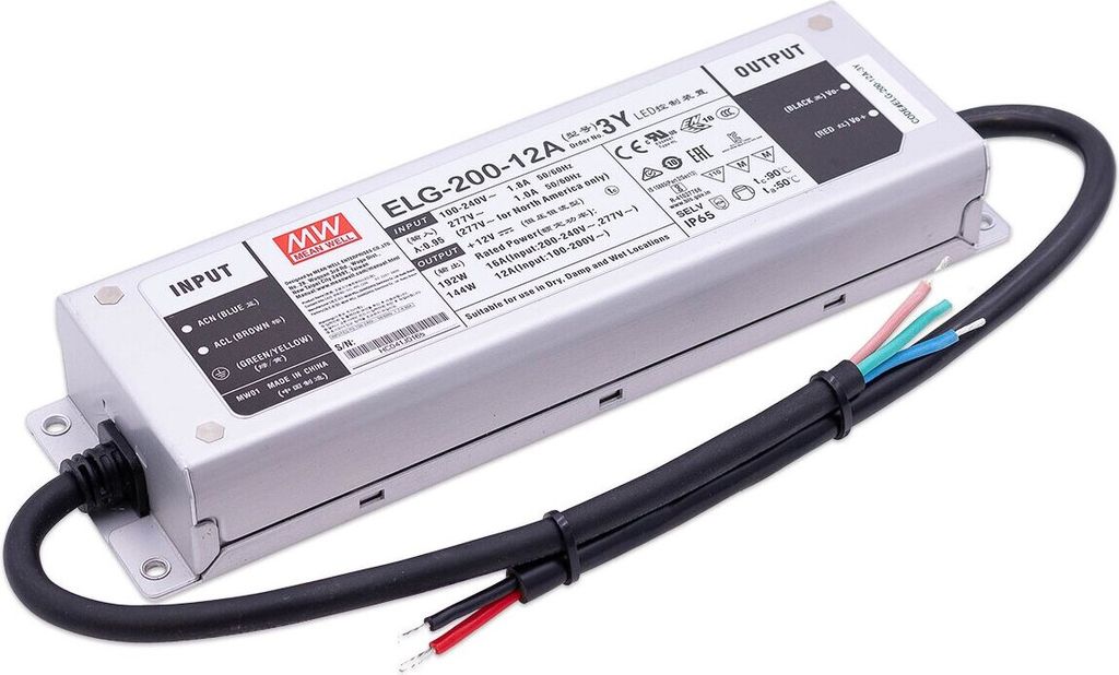 MeanWell XLG-200-12A 200W 12V Wysokiej jakości i wydajny Zdjęcie produktu 