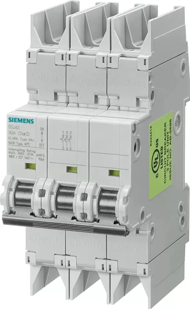 Disjoncteur de Protection de Ligne Siemens 16A Triphasé 5SJ4316
