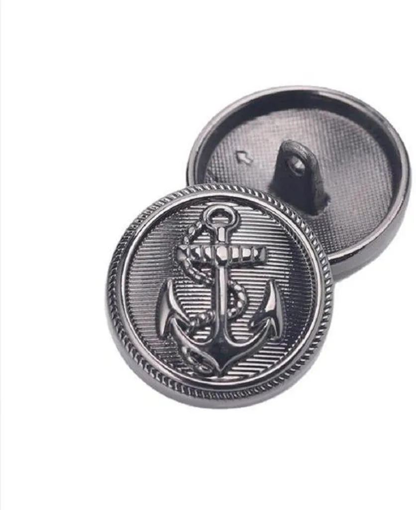 Lot de boutons 15 mm noir mat pour remplacer les boutons de manteaux