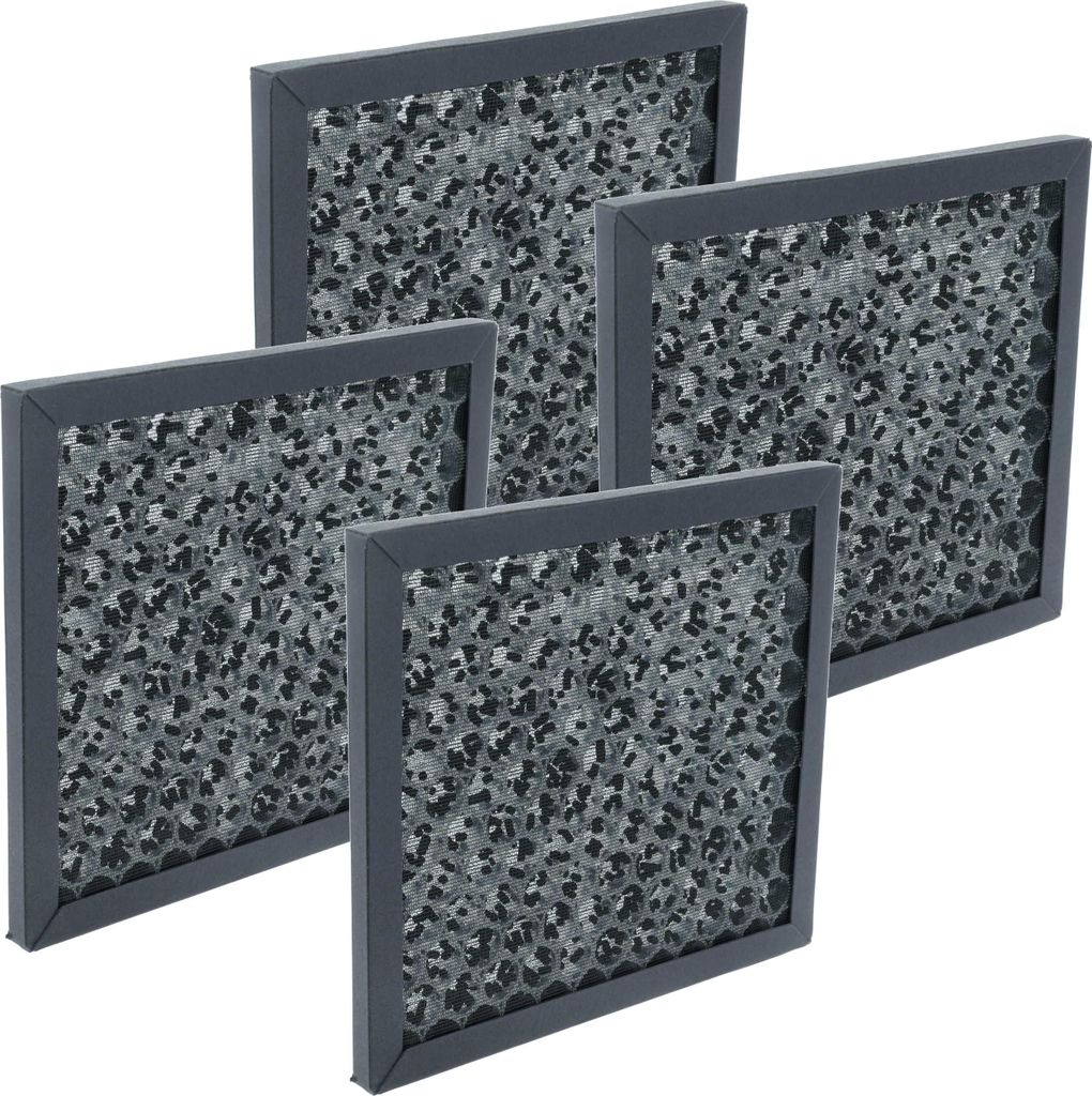 vhbw 4x Aktivkohlefilter Ersatz für One 40011020 für Luftreiniger - Luftfilter Schwarz