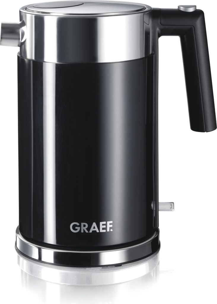 GRAEF Wasserkocher WK62EU 1,5 l 2000 W Edelstahl/schwarz Produktbild