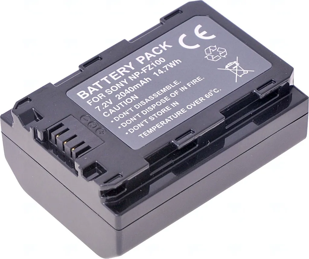Batterie pour Sony NP-FZ100 T6 Power - Autonomie longue durée Li-Ion