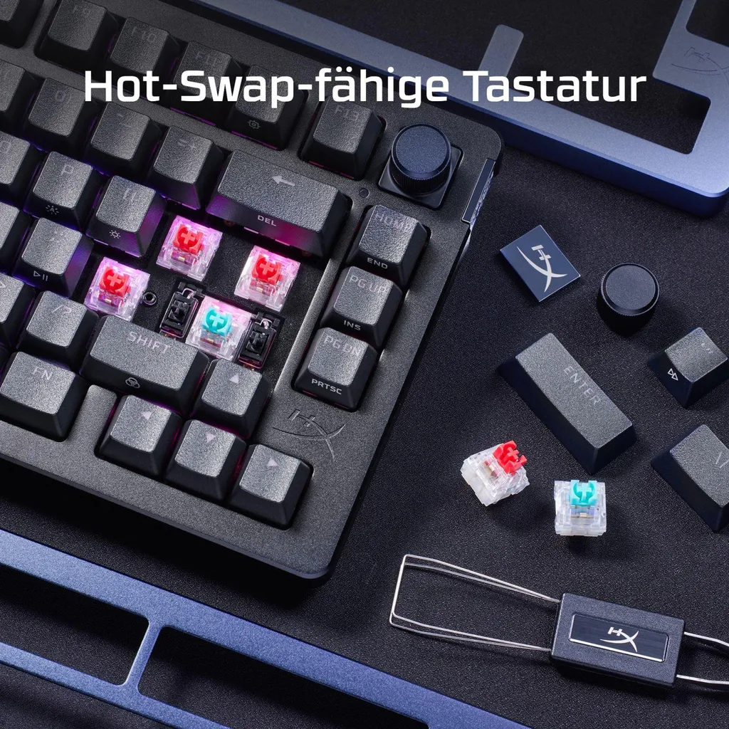 Clavier gaming HyperX Alloy Rise 75 noir idéal pour setup compact pro - 6