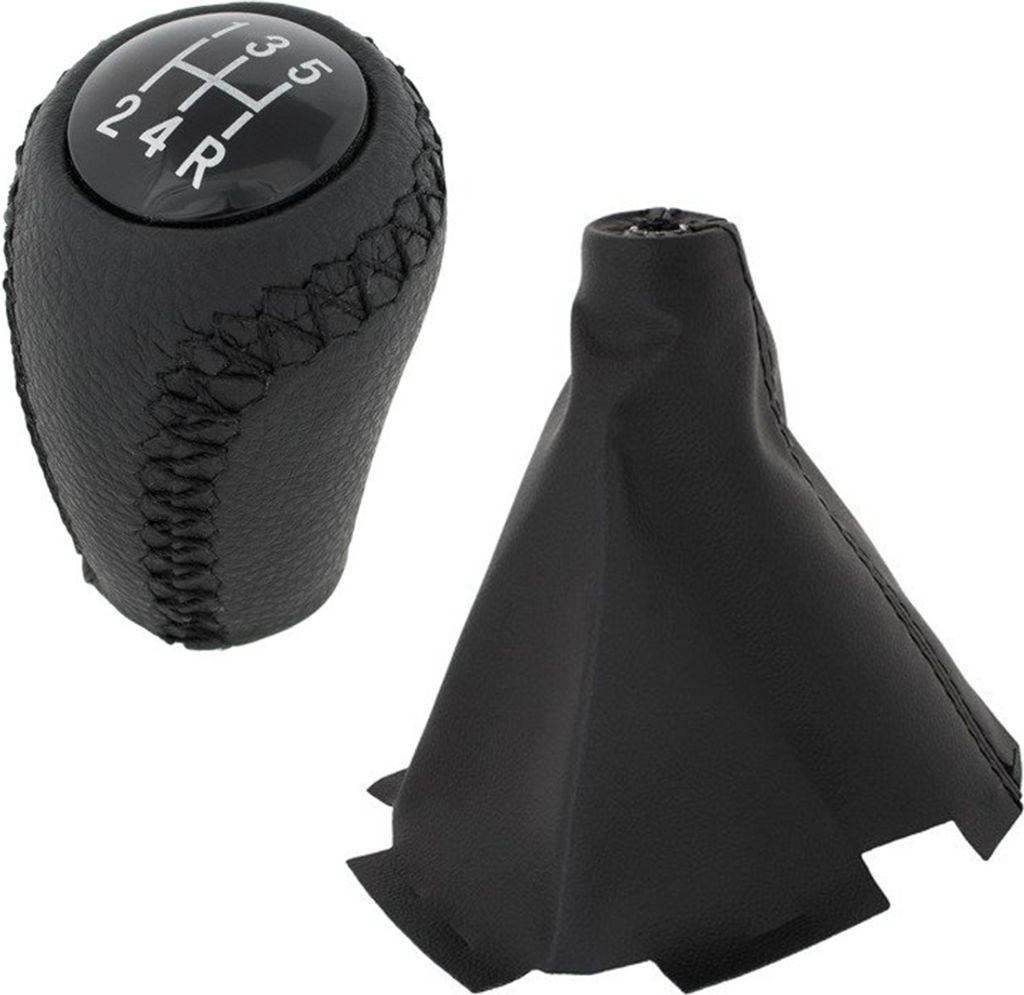 Schaltknauf Knauf Schwarz 5-Gang + Schaltmanschette für Mazda 6 II GH 2007-2012