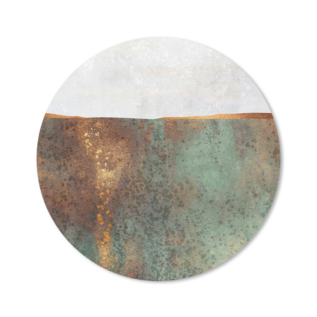 MuchoWow Mauspad Mousepad Abstrakt - Luxus - Gold 30x30 cm - Mousepads - Maus Mat - Pad - Mausunterlage - Tischunterlage - Schreibtischmatten