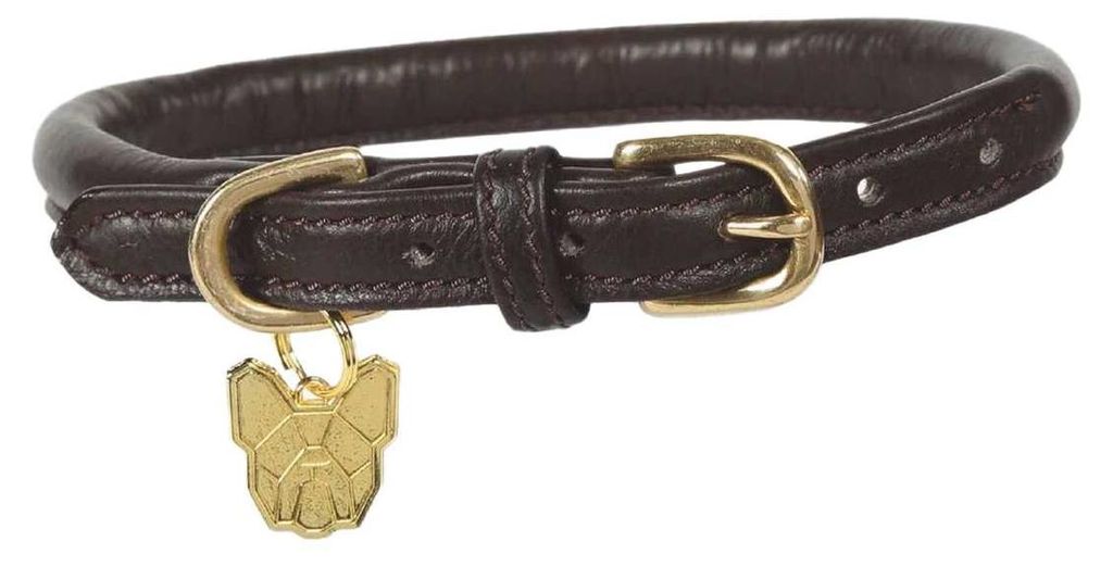 Digby & Fox - Collier de chien, cuir enroulé, boucle ER2101 Image du produit 
