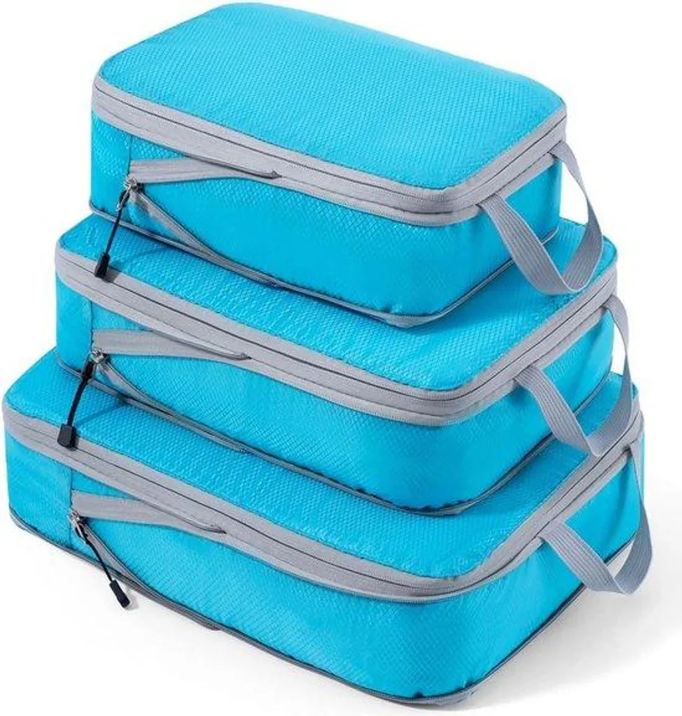 Trousse de rangement valise bleu ciel pour éviter le désordre en voyage