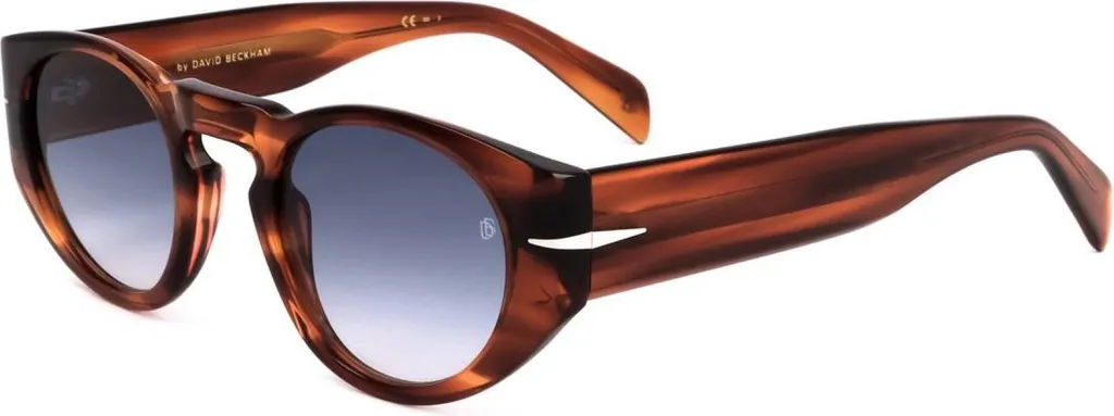 Lunettes de soleil en acétate pour hommes David Beckham DB 7033/S Brun