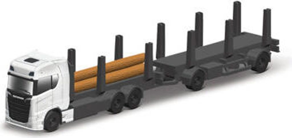 Maisto Mini Working Machines - Scania 770S Anhänger zum Holzabbau