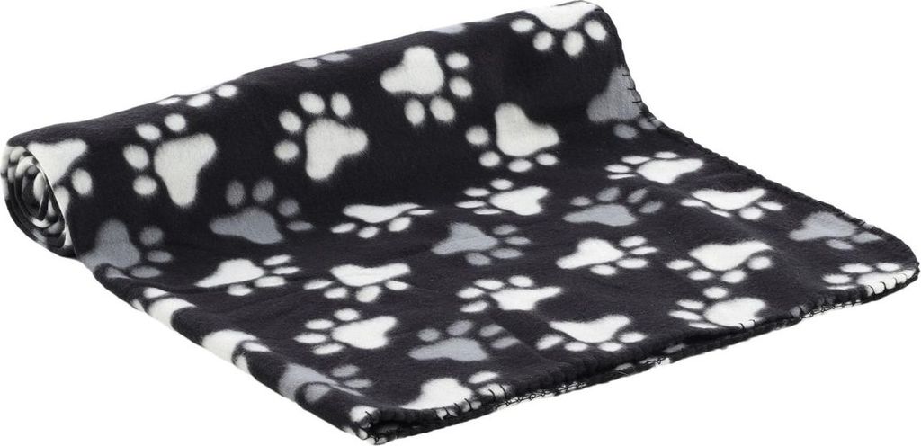 Flamingo Fleecedecke Esma rechteckig schwarz/weiß, Maße: 100 x 150 cm