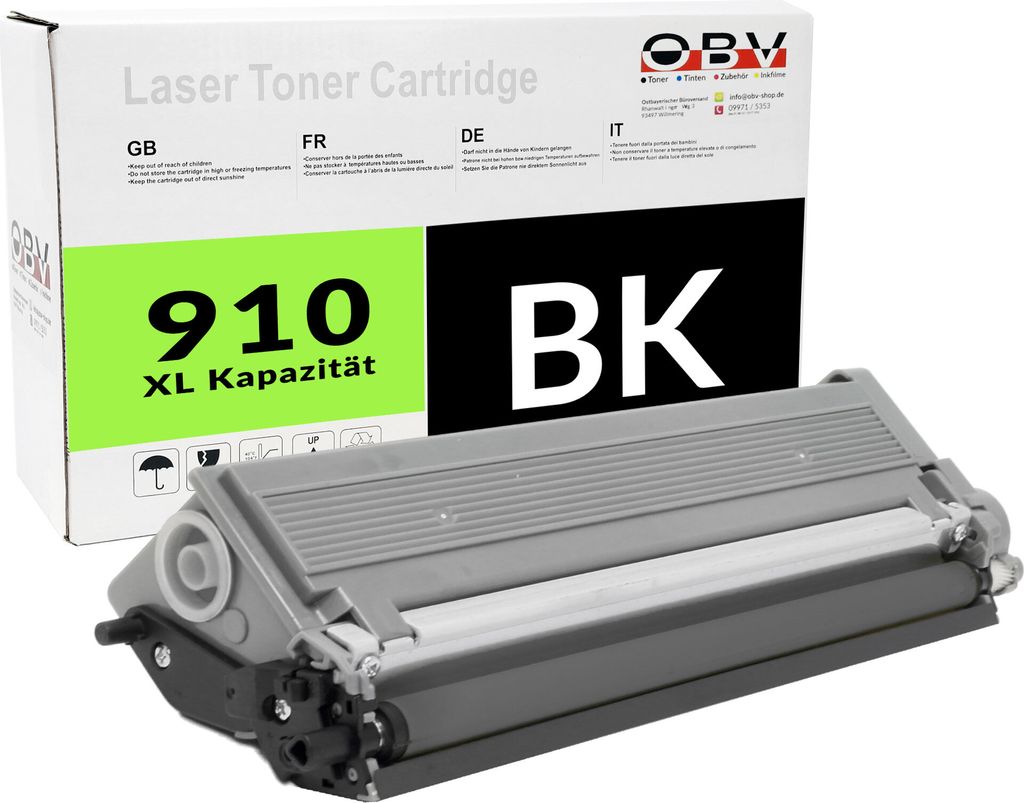 Kompatibler TN-910 OBV Toner ersetzt Brother TN910 BK für Brother HL- L9310 / MFC-L9570 schwarz
