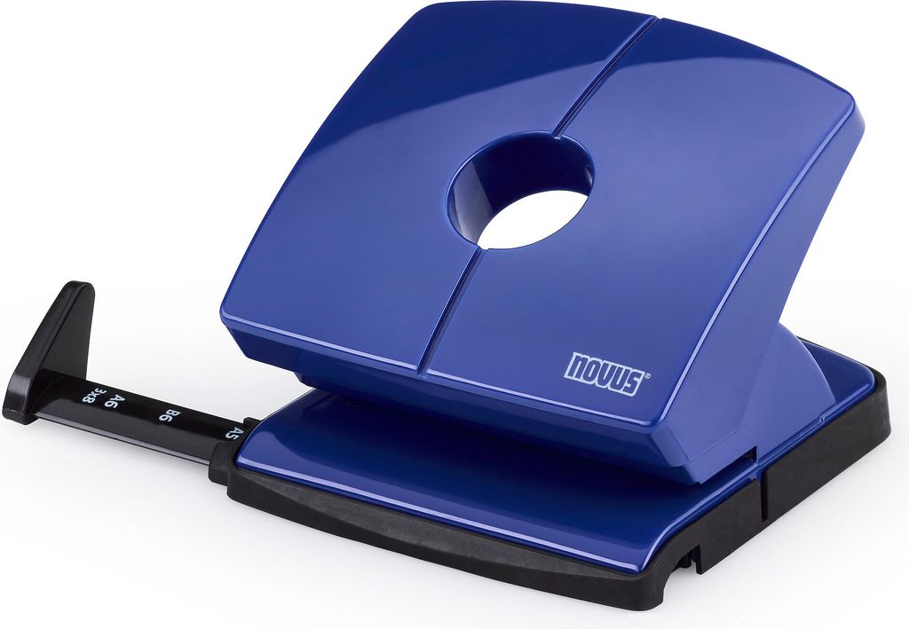 Novus Bürolocher B 220, bis 20 Blatt blau, im Blister