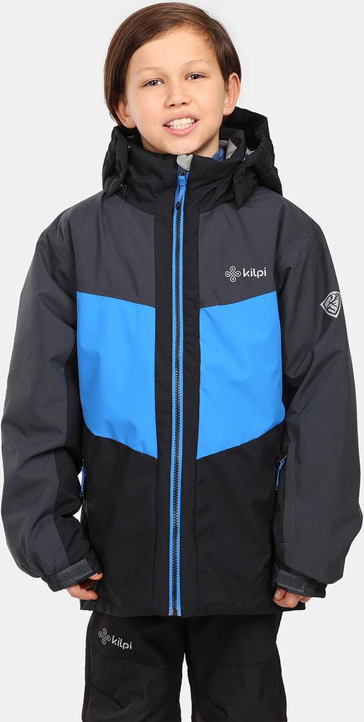 Jungen-Skijacke Kilpi ATENI-JB, DUNKELGRAU, Größe 98
