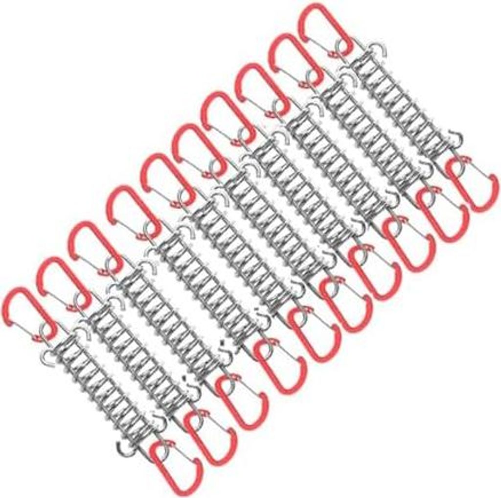 1/4/5/6/10Pcs Outdoor Zelt Frühling Elastische Schnalle Edelstahl Camp Zelt Wind Proof Seil Befestigung Frühling Strand Camping Ausrüstung
