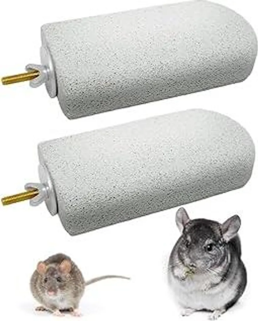 2 pezzi Chinchilla Lava Ledge Piattaforma per ratti Piattaforma per arrampicata, giocattolo da masticare per piccoli animali domestici, accessori per gabbie di piccoli animali per scoiattoli, cincillà, criceti, pappagalli ? ? ? (bianco, 5,1x2,75x1,06 pollici)