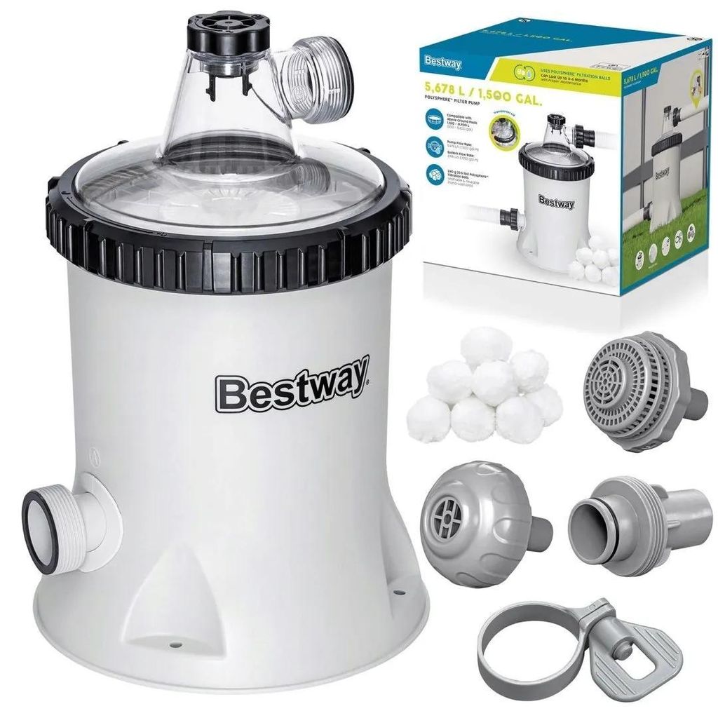 Bestway Polysphere Poolfilterpumpe 5678 l/h Filterpumpe Produktbild 
