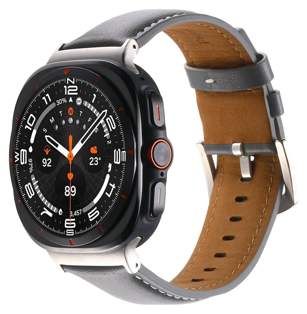 Pro Samsung Galaxy Watch Ultra 47mm řemínek z pravé kůže s Obrázek produktu 