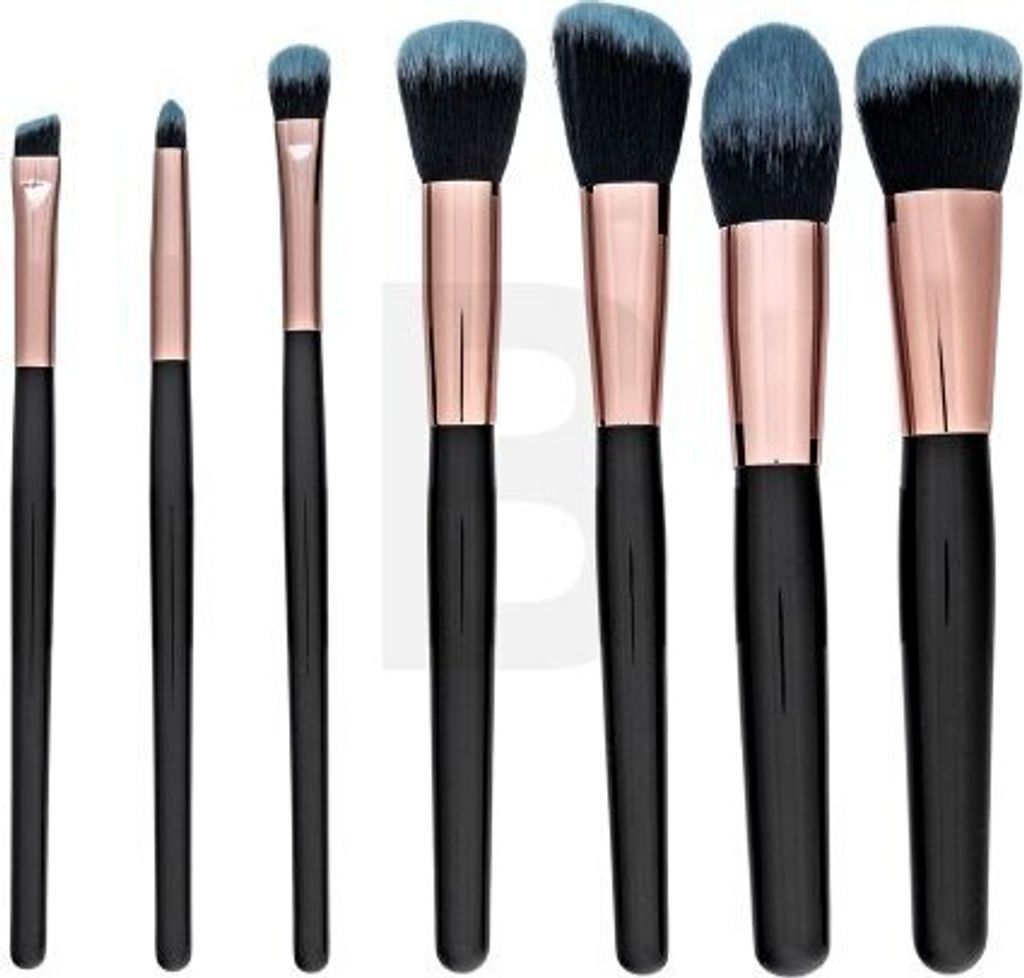 MIMO Makeup Brush Set Black Pinselset 7 Pcs