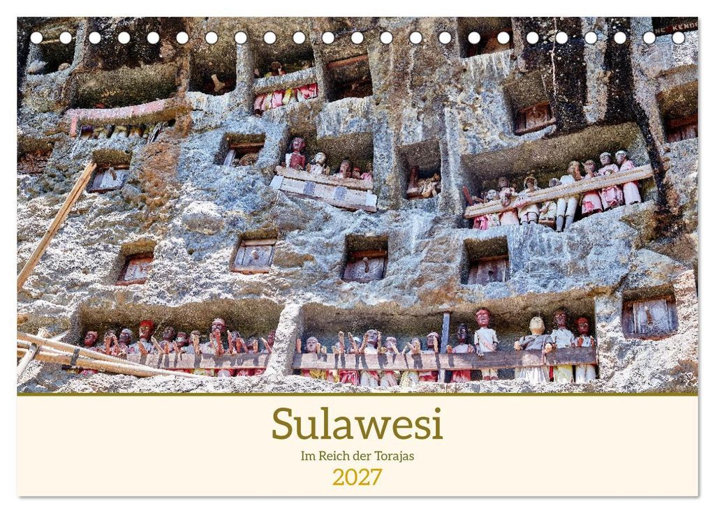 Sulawesi Im Reich der Torajas (Tischkalender 2027 DIN A5 quer), CALVENDO Monatskalender