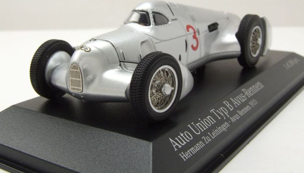 Minichamps 410354003 Auto Union Typ B #3 Avus Rennen 1935 Produktbild 