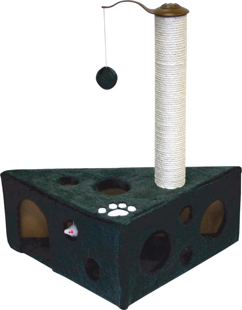 Petit arbre à chat gris Duvo+ Felix avec griffoir en sisal naturel