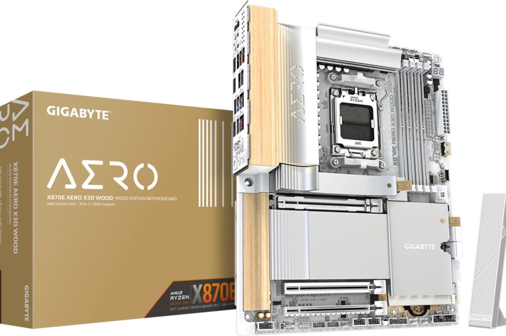 GIGABYTE X870E AERO X3D WOOD, Mainboard Produktbild 