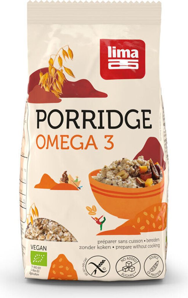 Lima Porridge Omega 3  350g Produktbild 