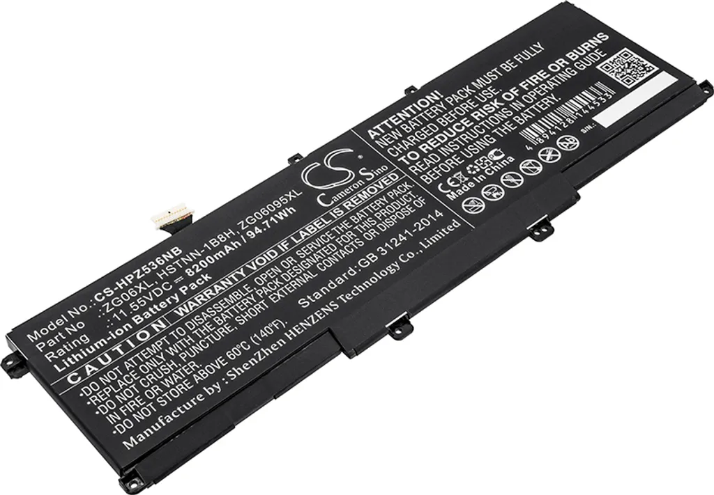 Batteria TECHTEK HP ZBook Studio G5 2ZC50EA 2ZC51EA | 95Wh - 1