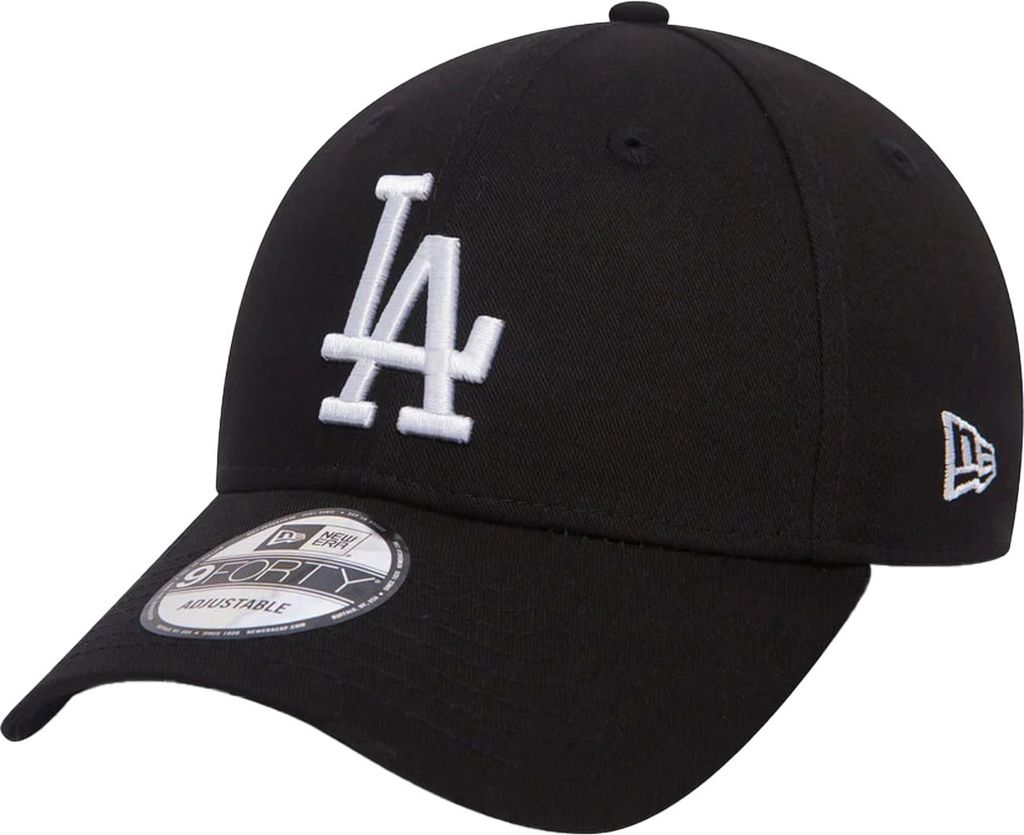 New Era – 9Forty – Schwarze Essential-Kappe der Los Angeles Dodgers League