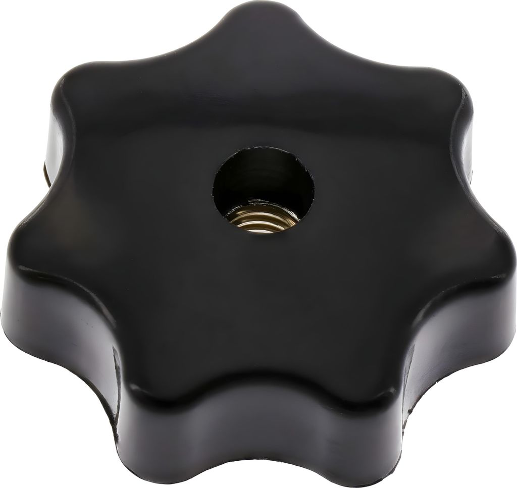 Simson Sterngriffmutter M6 - schwarz f. Motorabdeckung u. Haube SR50, SR80, KR50, KR51, alle SR4-Typen