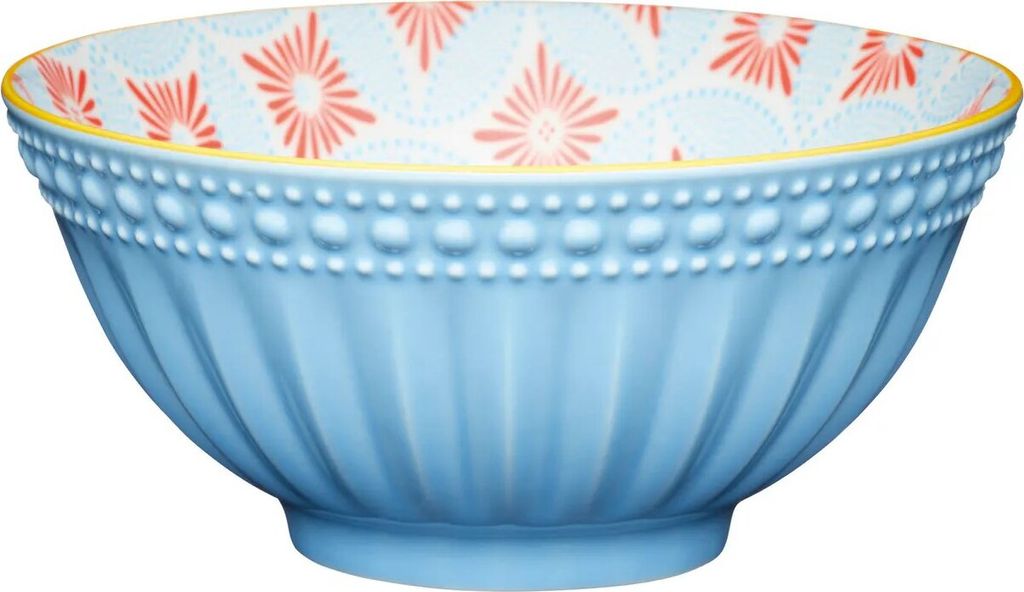 Keramik Reis Bowl, Japan Schale, Schüssel 15,7 cm Blue Mosaik Bowl