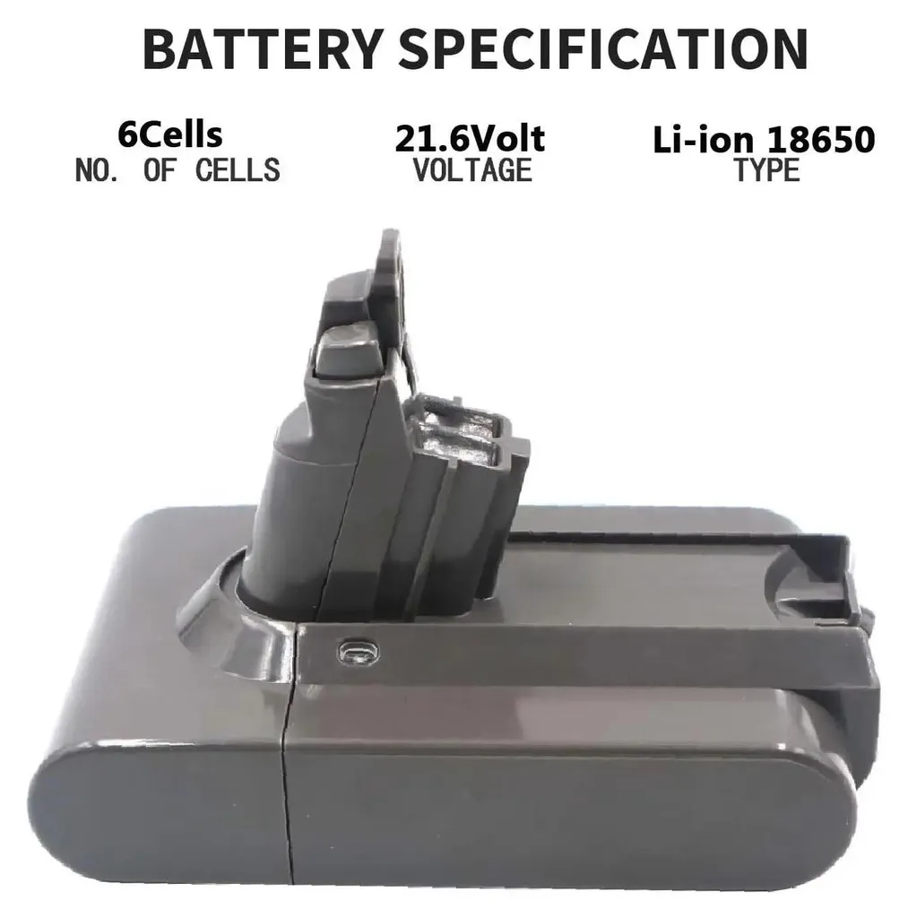 Batterie pour Aspirateur V6 compatible SV03 SV05 SV06 - 21,6V Li-Ion 6,0Ah
