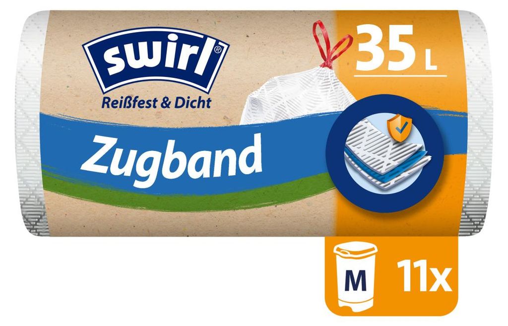 Swirl Müllsack 219060 Zugband 35l 11St Produktbild 
