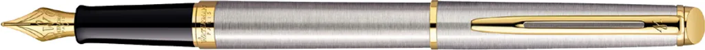 Waterman Hémisphère G.C. Stylo plume acier inoxydable à détails plaqués or