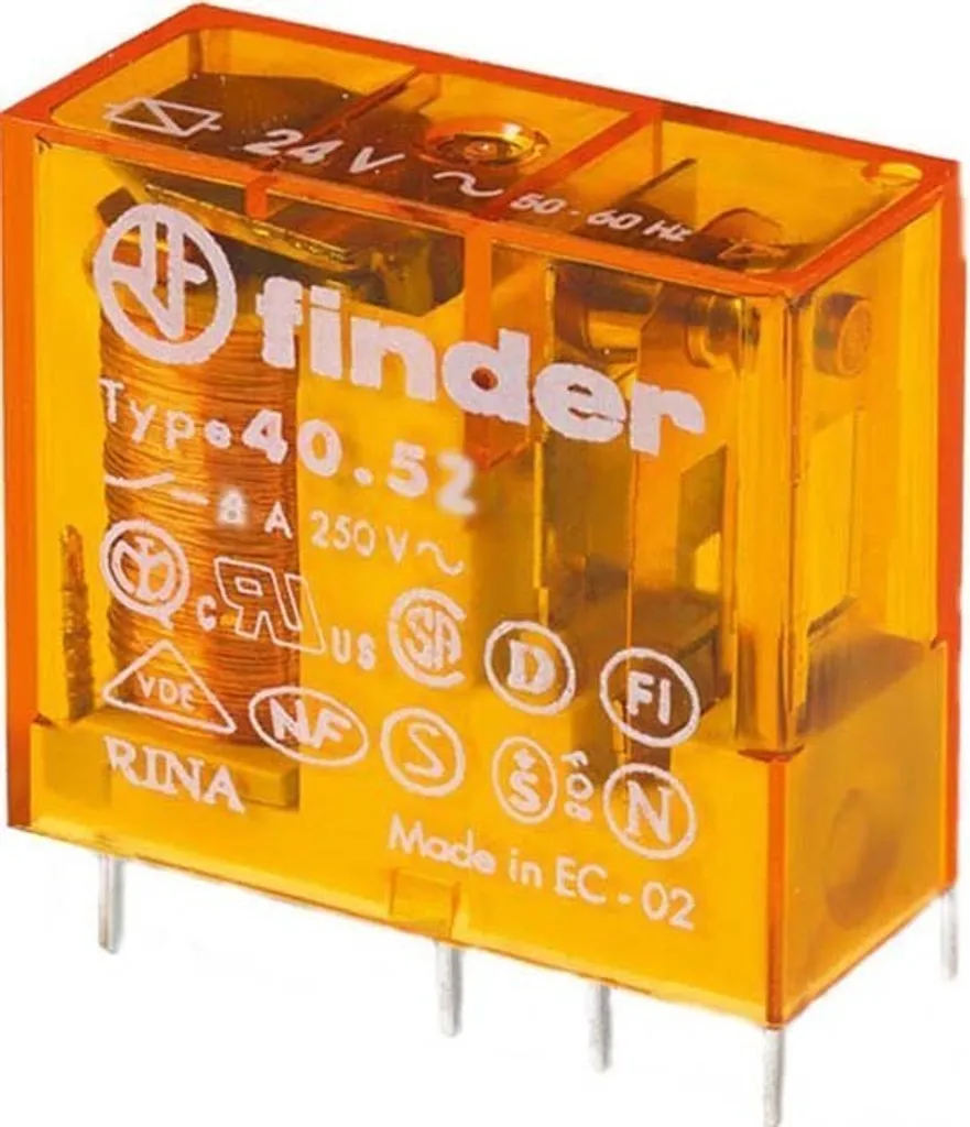 Mini Relè Finder 40.52.8.110.0000 8A 110VAC - Disponibilità Immediata
