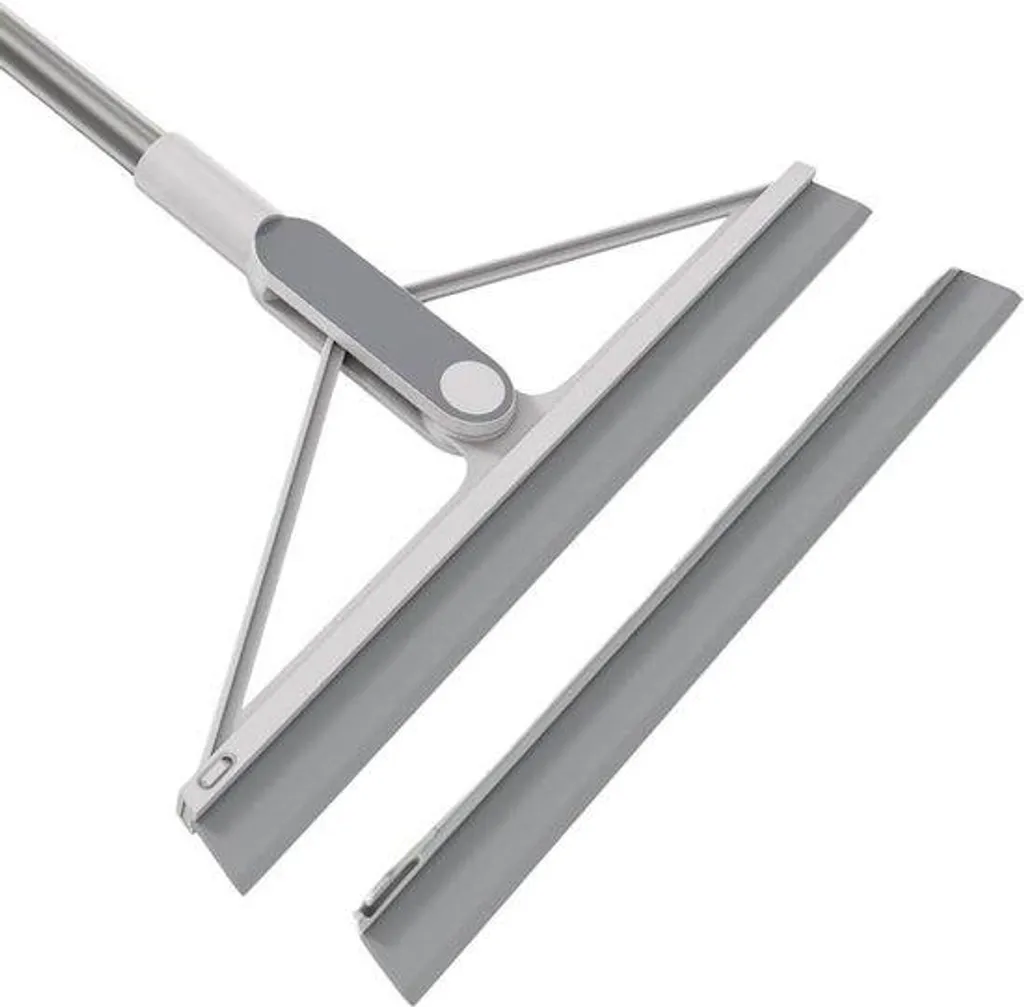 Raclette silicone anti-traces avec long manche télescopique extensible
