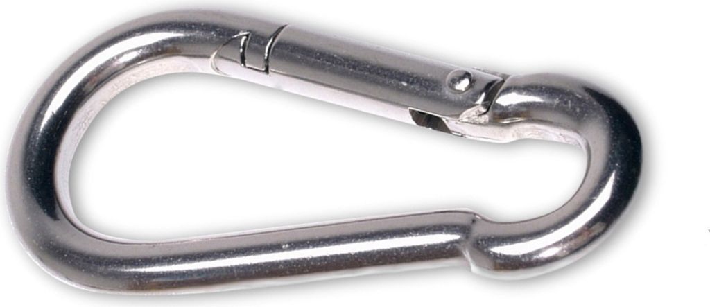EDUPLAY 160013 Karabiner, Zubehör für Sonnenschutz Sonnensegel, verzinkt