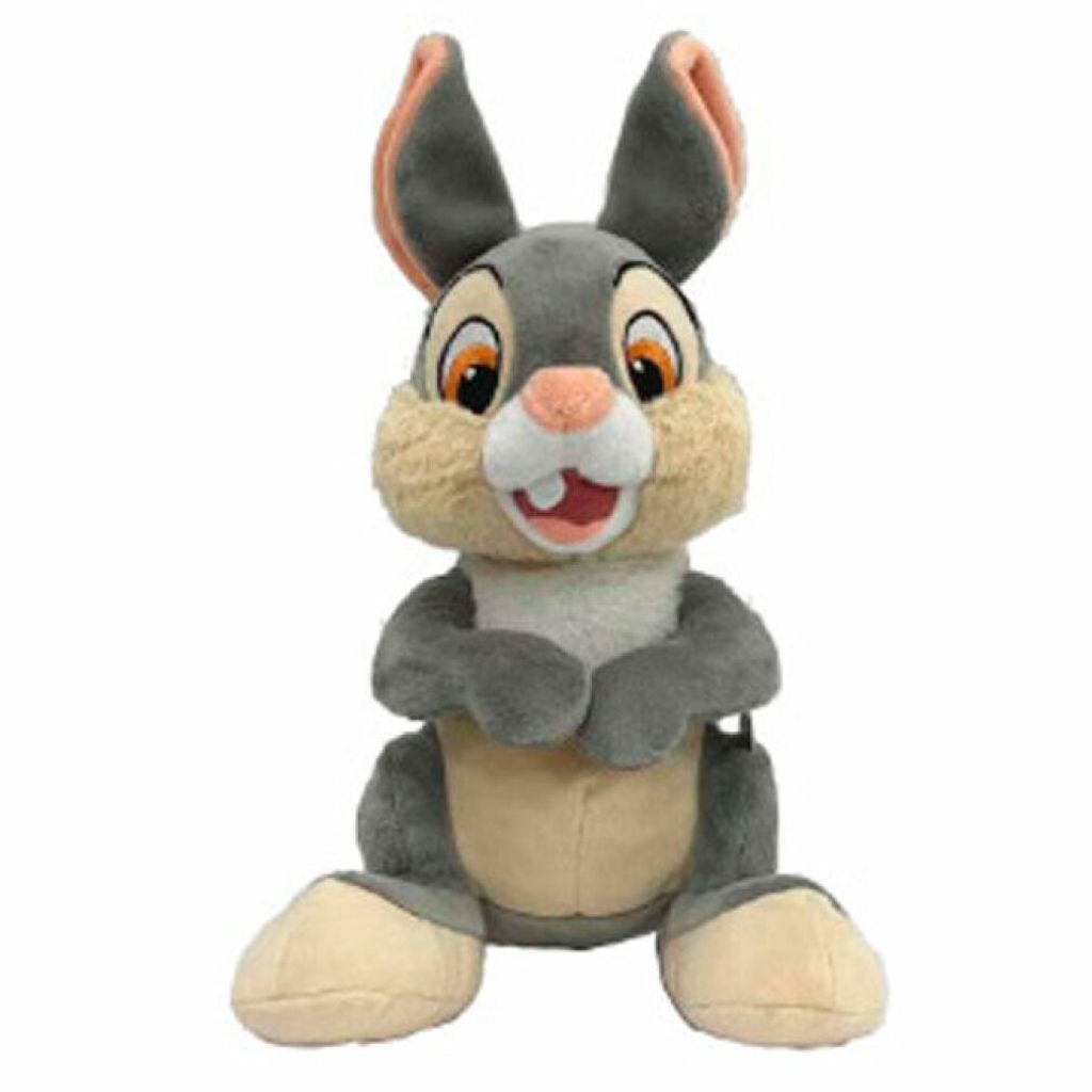 A plush toy of the Disney character Thumper from Bambi is shown sitting against a white background.