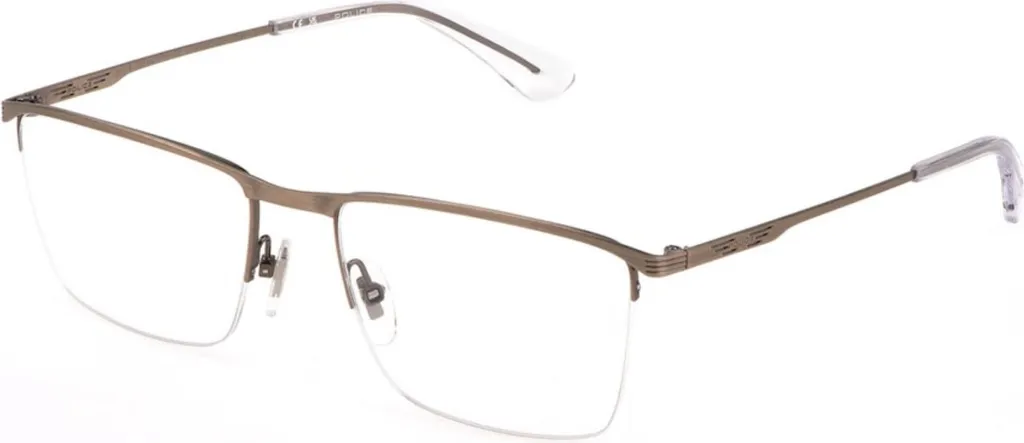 Lunettes de soleil Police VPLG755508M2 monture mate en acétate bleu