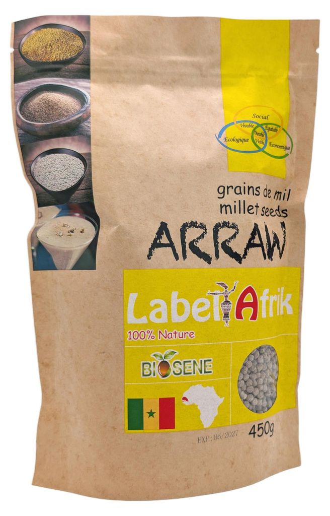 Arraw – Traditionelles Hirse-Granulat (450g) von Label Produktbild 