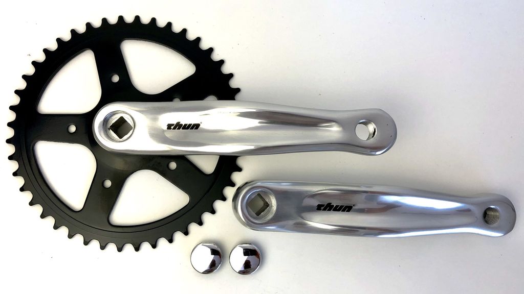 Kettenradgarnitur Thun Avax Vierkant Alu Stahl, 44Z / 170