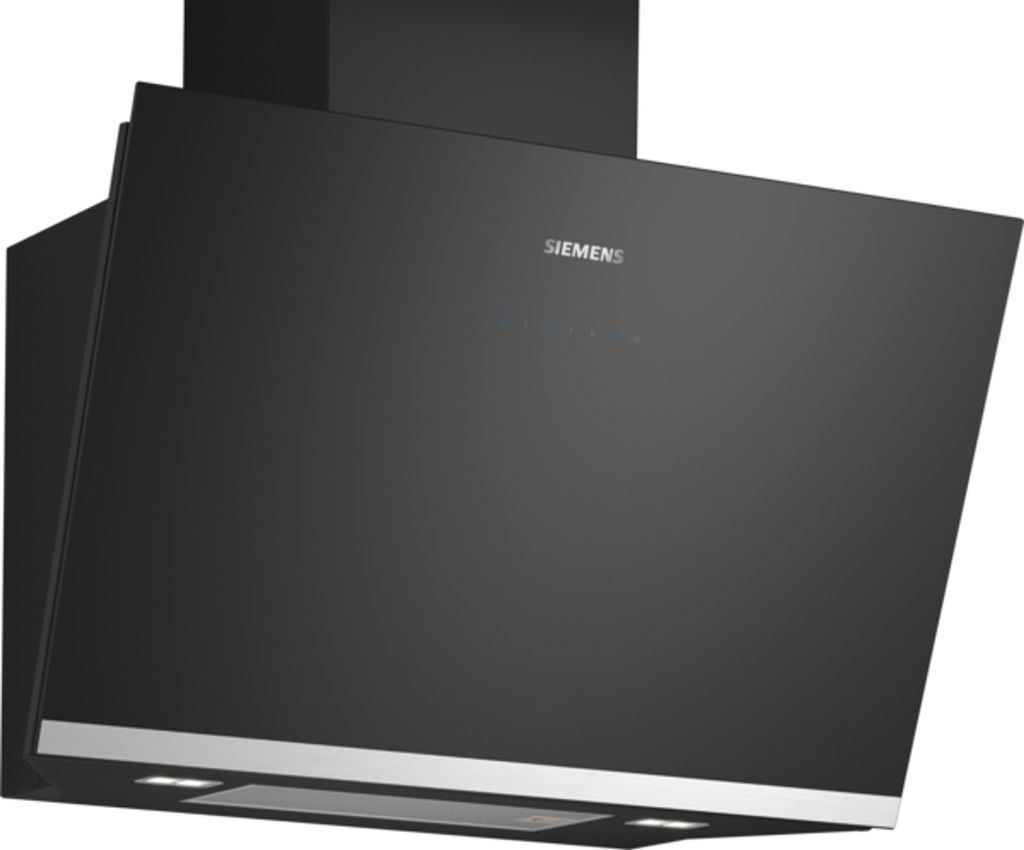 Siemens Wandesse 80 cm Klarglas schwarz bedruckt LC81KAN60 Produktbild 1