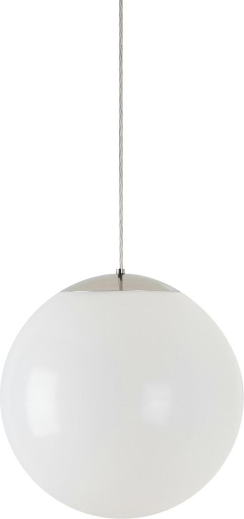 OSMONT ISI64844 ISIS S3 PM HP Hängeleuchte aus Kunststoff, gebürsteter Edelstahl / weiß, Schutzart IP40, 4000 K, 52 W LED, DALI