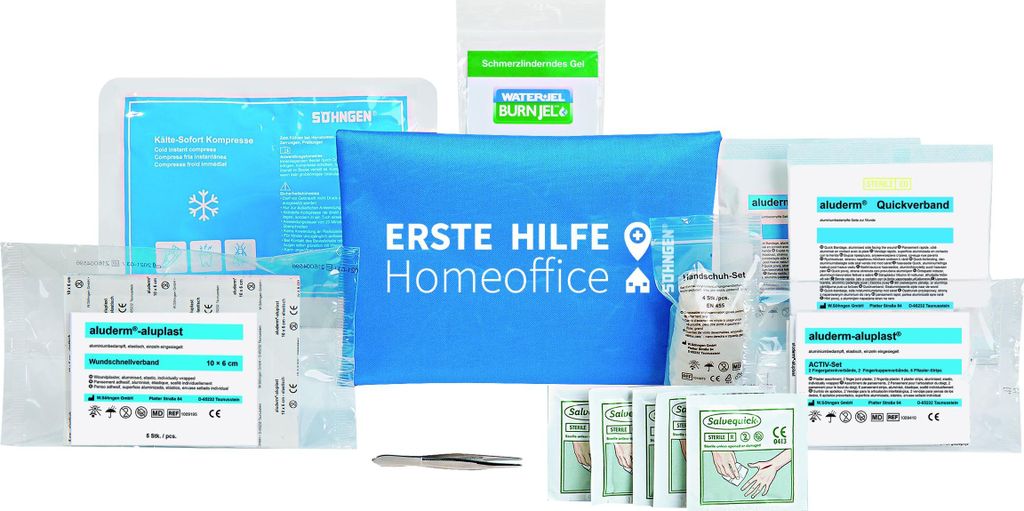 SÖHNGEN Erste-Hilfe-Tasche "Homeoffice", blau