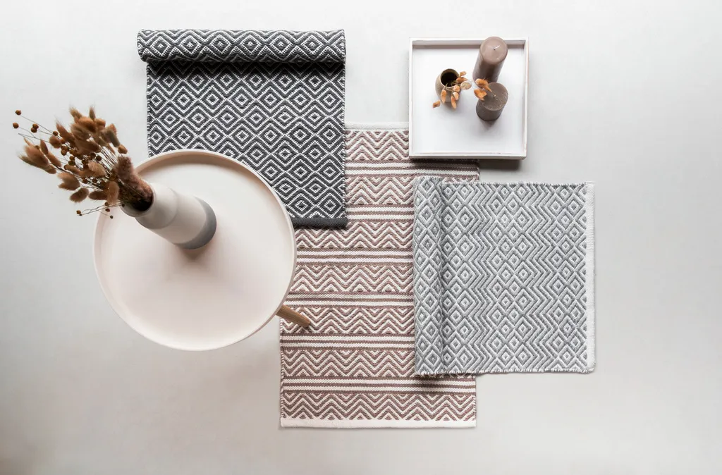 WENKO Kasi, tappetino da bagno in tessuto jacquard riciclato, fondo antiscivolo e lavabile fino a 30 °C, in 100% cotone, 50 x 80 cm, multicolore, 50 x 0 x 80 cm