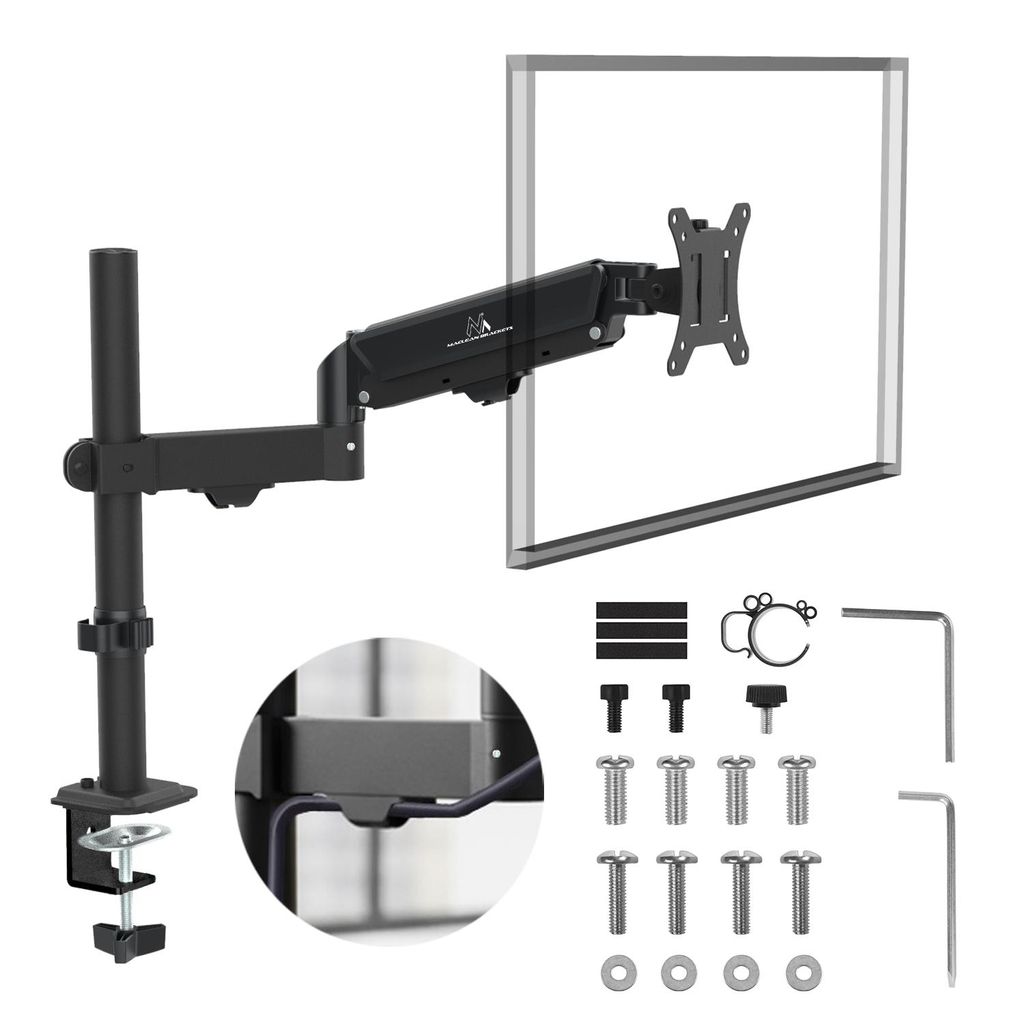 Plynová pružina na monitor Maclean 17"-32" 2-10kg čierna Obrázok produktu 