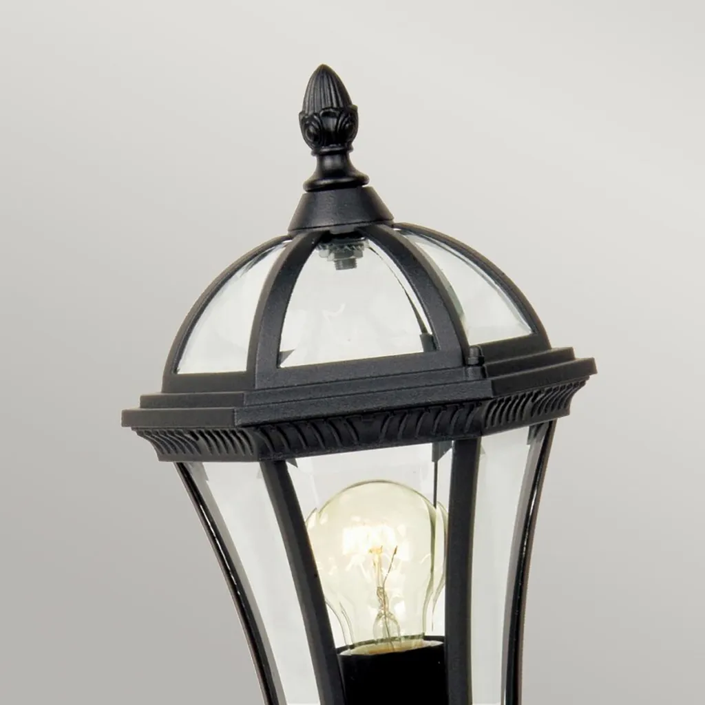 Lampe extérieure rétro E27 60W en métal noir Garden Zone série Ledbury - 4
